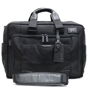 Tumi T-Tech Network T-Pass Expandable Solid Nylon Messenger Briefcase Bag